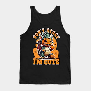 Halloween Dino - Don't Scare I'm Cute Tank Top